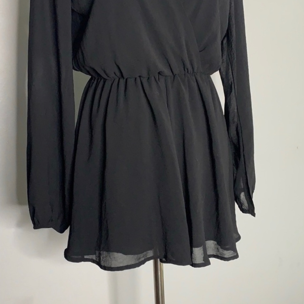 Final Touch Sheer Black romper - Picture 4 of 7